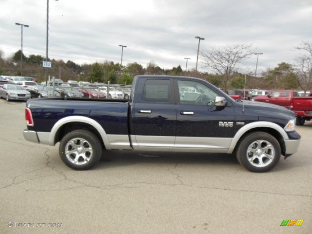 True Blue Pearl 2013 Ram 1500 Laramie Quad Cab 4x4 Exterior Photo #74308465