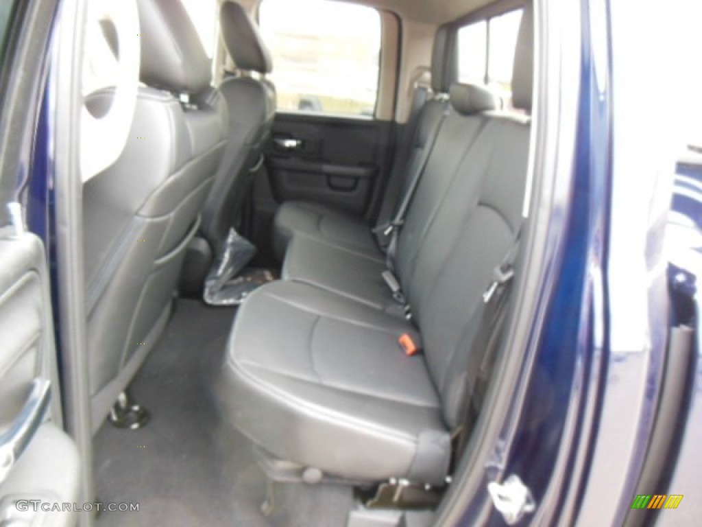 Black Interior 2013 Ram 1500 Laramie Quad Cab 4x4 Photo #74308678