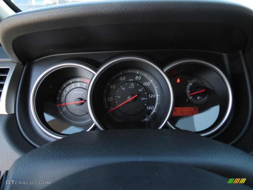 2012 Nissan Versa 1.8 S Hatchback Gauges Photo #74308724