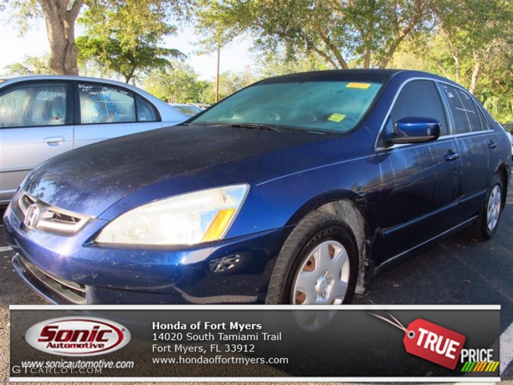 2005 Accord LX Sedan - Eternal Blue Pearl / Gray photo #1