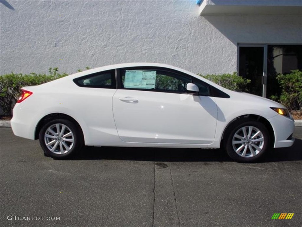 Taffeta White 2012 Honda Civic EX Coupe Exterior Photo #74309536