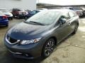 Polished Metal Metallic 2013 Honda Civic EX-L Sedan Exterior