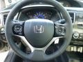 Black 2013 Honda Civic EX-L Sedan Steering Wheel