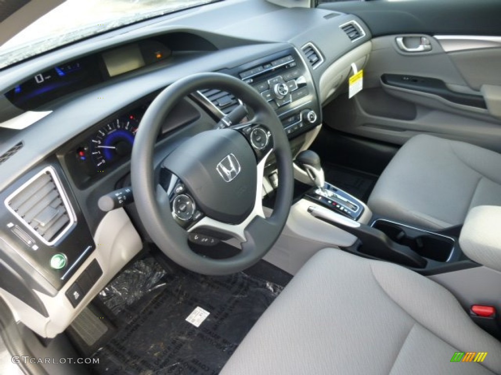 Gray Interior 2013 Honda Civic EX Sedan Photo #74310834