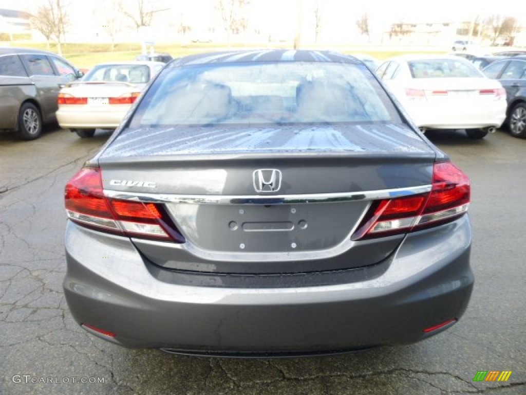 Polished Metal Metallic 2013 Honda Civic LX Sedan Exterior Photo #74310984