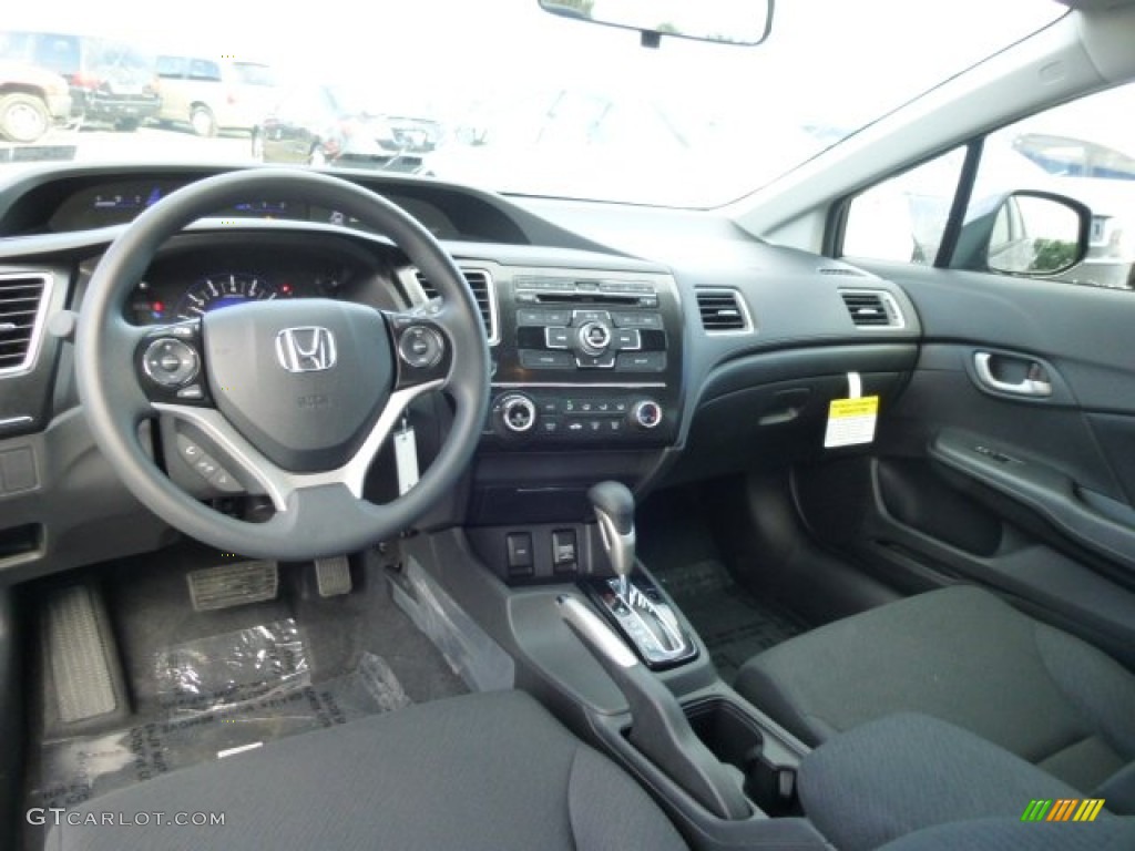 2013 Honda Civic LX Sedan Black Dashboard Photo #74311196