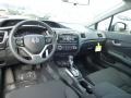 Black 2013 Honda Civic LX Sedan Dashboard