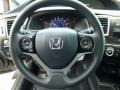 Black 2013 Honda Civic LX Sedan Steering Wheel