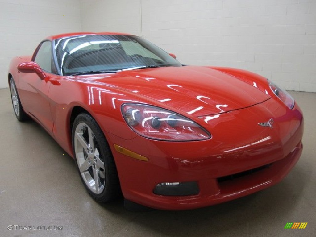 2007 Corvette Coupe - Victory Red / Red/Ebony photo #1