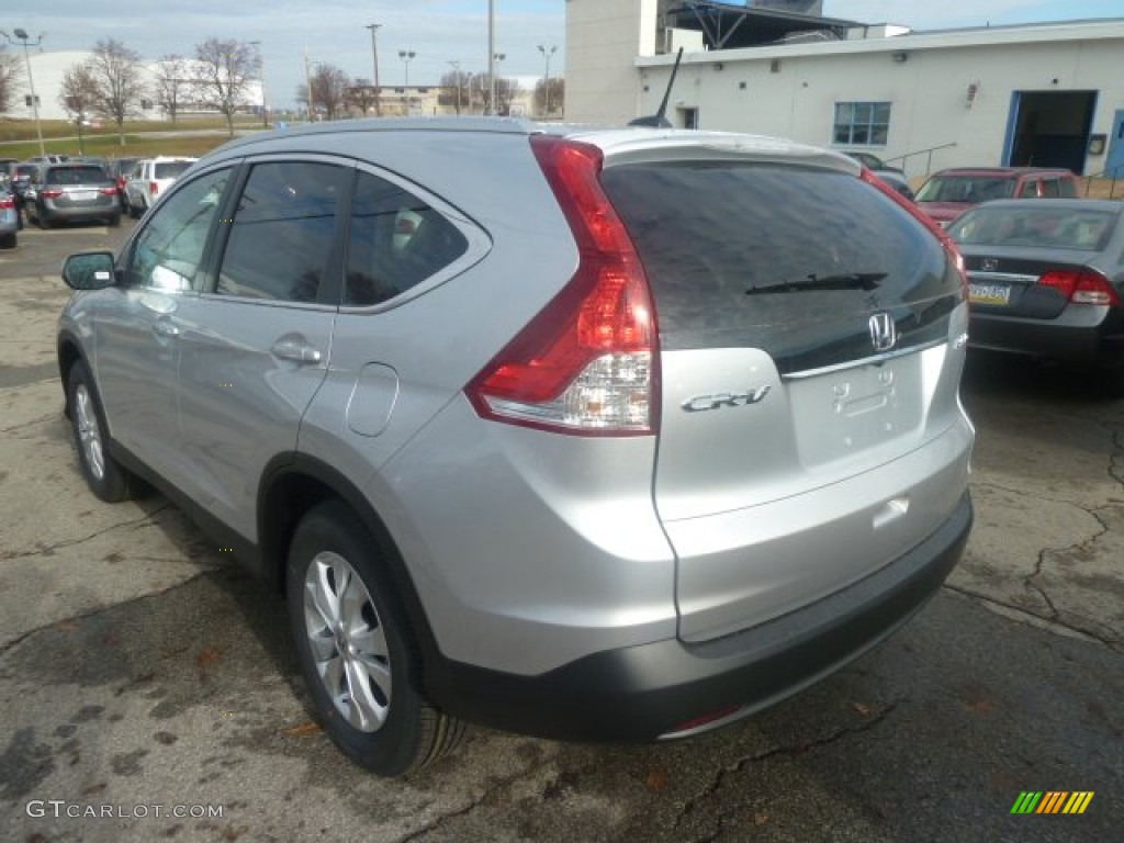 2013 CR-V EX-L AWD - Alabaster Silver Metallic / Gray photo #2