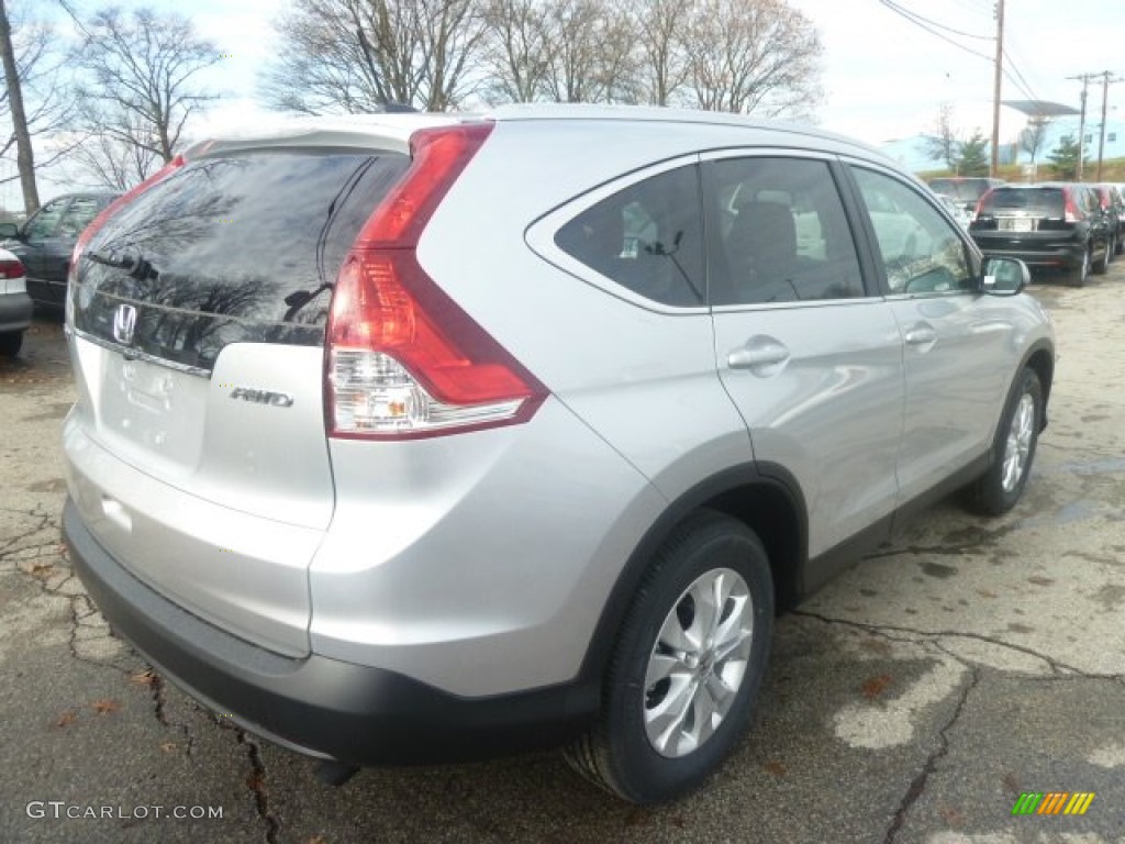 2013 CR-V EX-L AWD - Alabaster Silver Metallic / Gray photo #4
