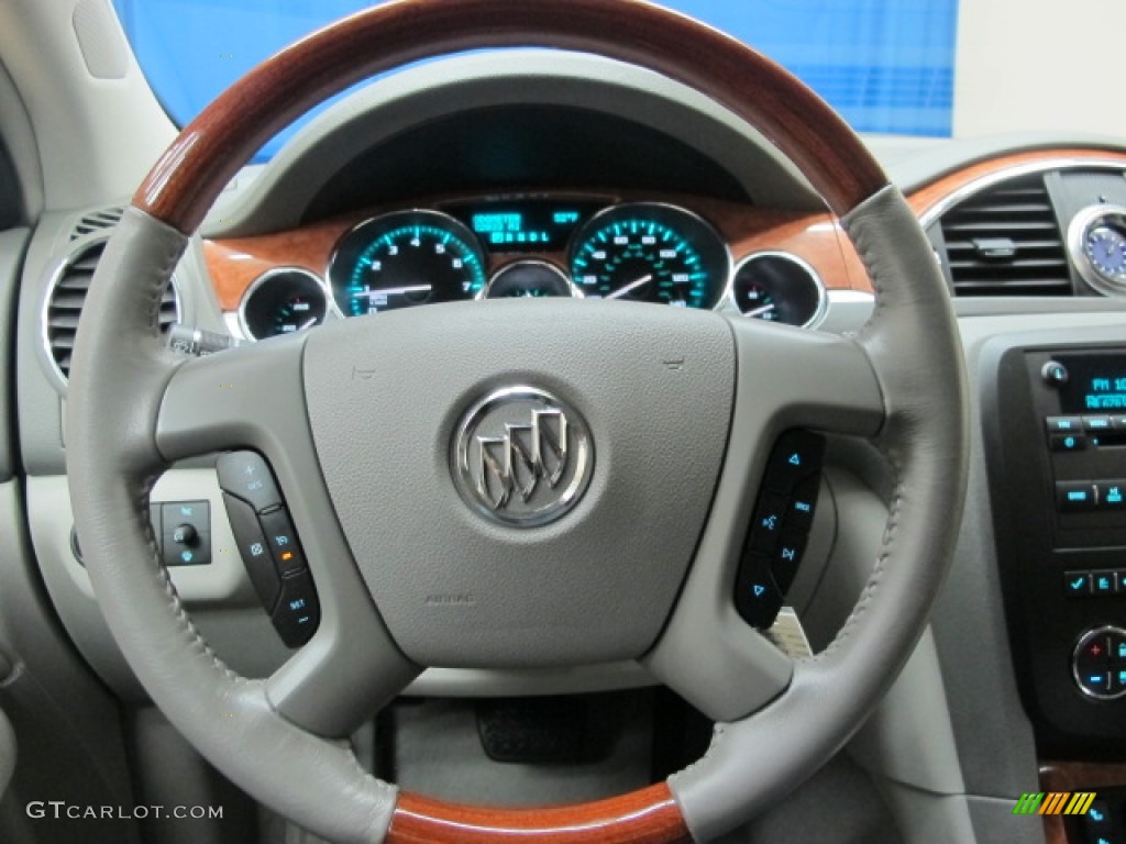 2008 Buick Enclave CXL AWD Titanium/Dark Titanium Steering Wheel Photo #74313037