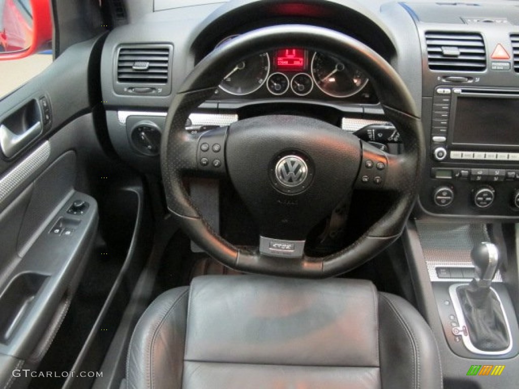 2008 Volkswagen R32 Standard R32 Model Anthracite Steering Wheel Photo #74313614
