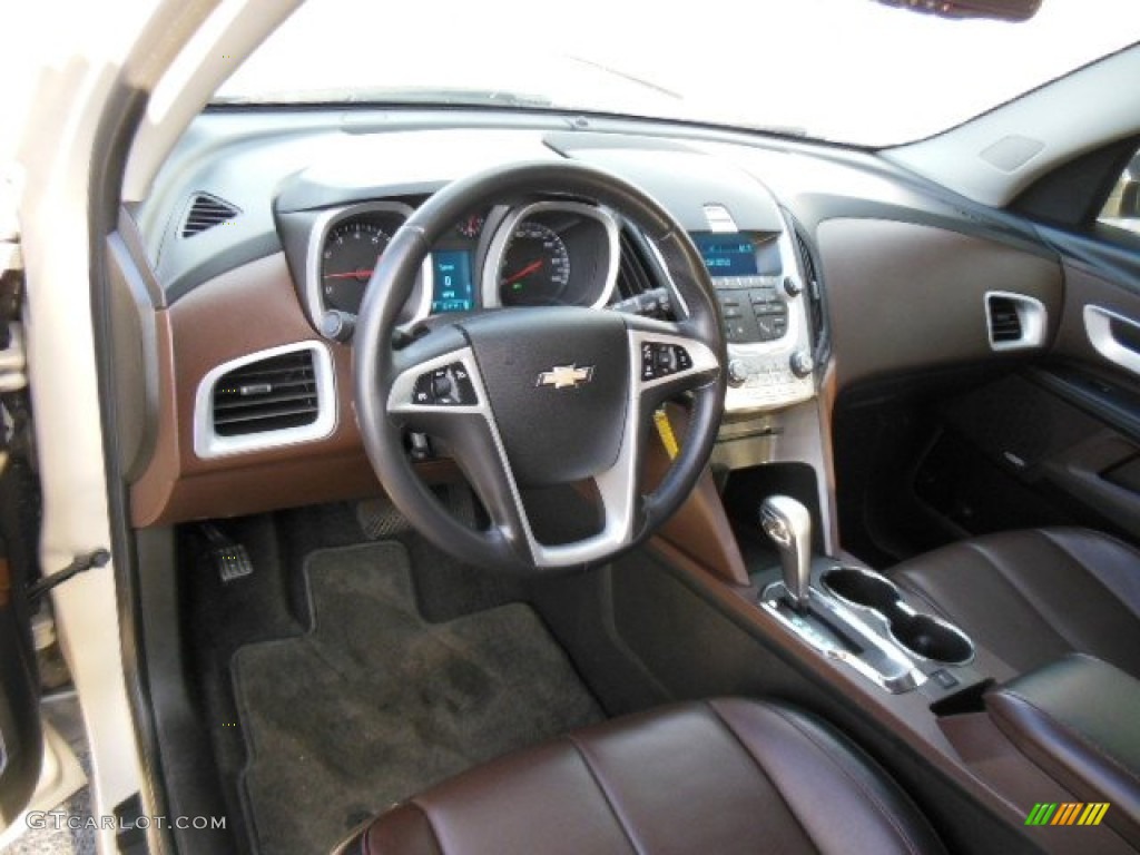 2011 Chevrolet Equinox LTZ Brownstone/Jet Black Dashboard Photo #74314671