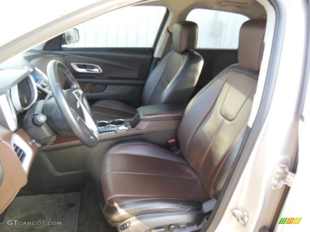 Brownstone/Jet Black Interior 2011 Chevrolet Equinox LTZ Photo #74314696