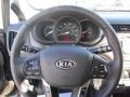 Black 2013 Kia Rio EX Sedan Steering Wheel