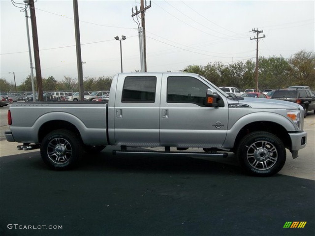 Ingot Silver Metallic 2013 Ford F250 Super Duty Platinum Crew Cab 4x4 Exterior Photo #74314982