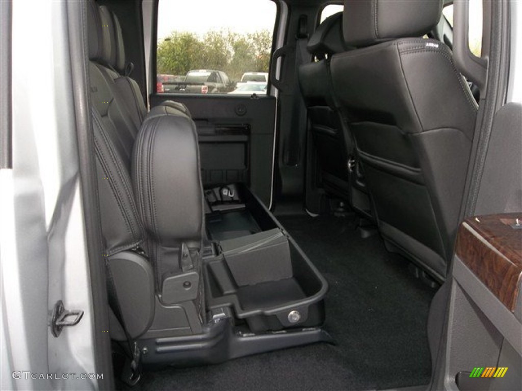 2013 Ford F250 Super Duty Platinum Crew Cab 4x4 Rear Seat Photo #74315143