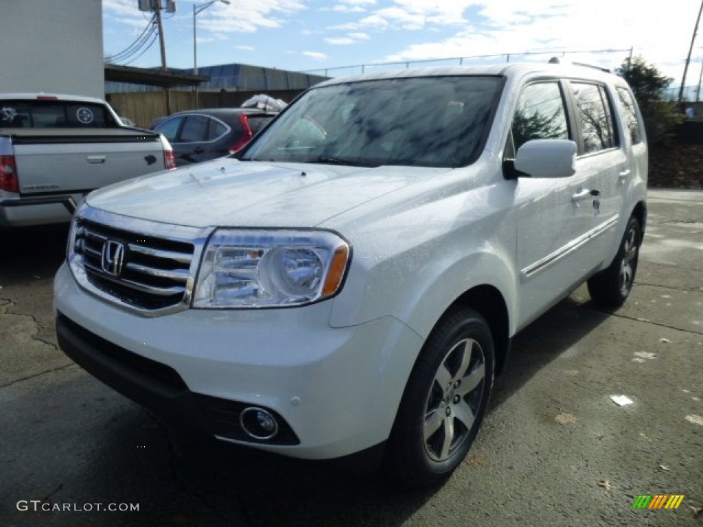 White Diamond Pearl 2013 Honda Pilot Touring 4WD Exterior Photo #74315504