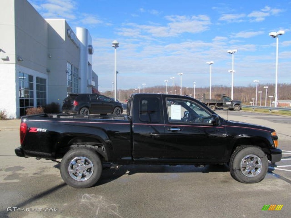 Black 2012 Chevrolet Colorado LT Extended Cab 4x4 Exterior Photo #74315756