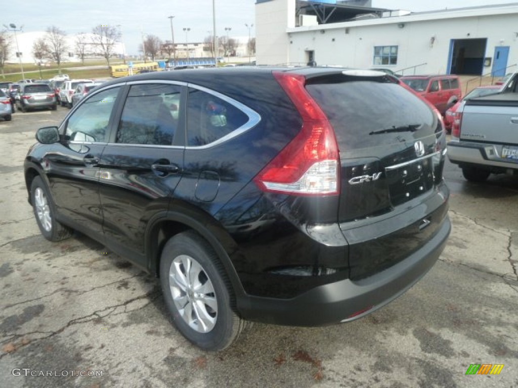 2013 CR-V EX AWD - Crystal Black Pearl / Black photo #2