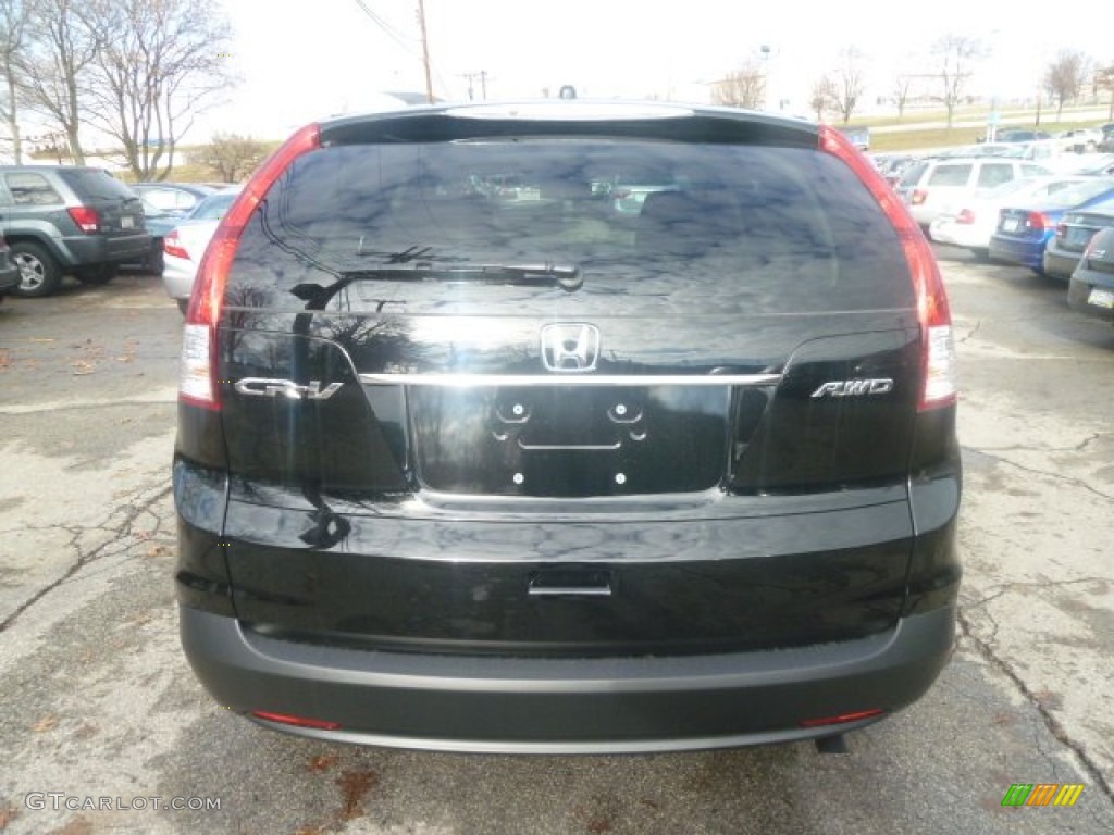 2013 CR-V EX AWD - Crystal Black Pearl / Black photo #3