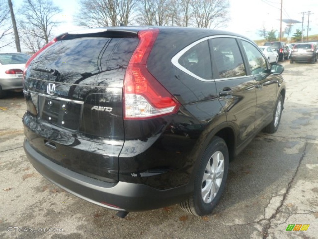 2013 CR-V EX AWD - Crystal Black Pearl / Black photo #4