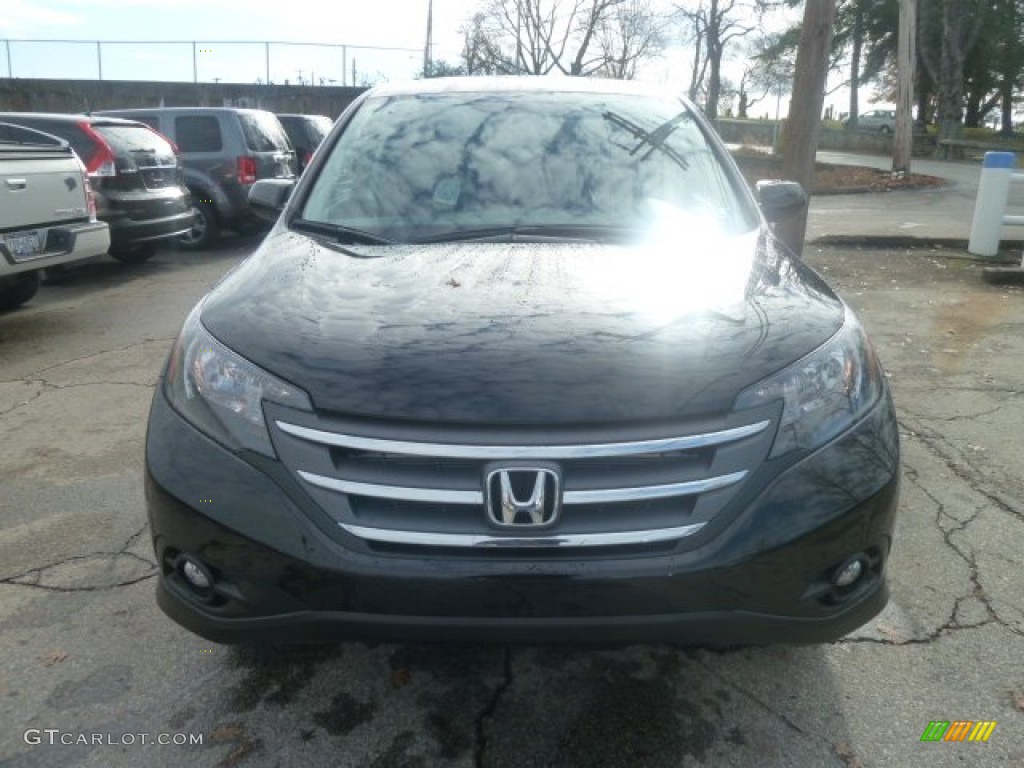 2013 CR-V EX AWD - Crystal Black Pearl / Black photo #7