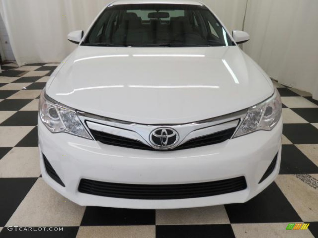 2012 Camry LE - Super White / Ash photo #2