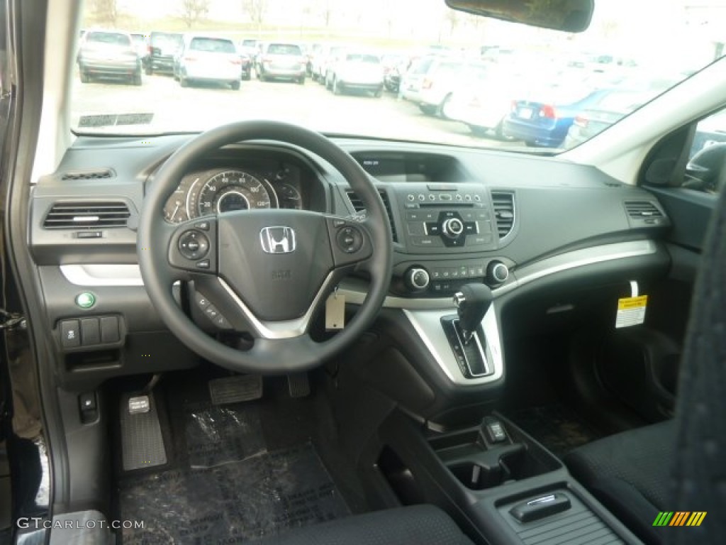 2013 CR-V EX AWD - Crystal Black Pearl / Black photo #12