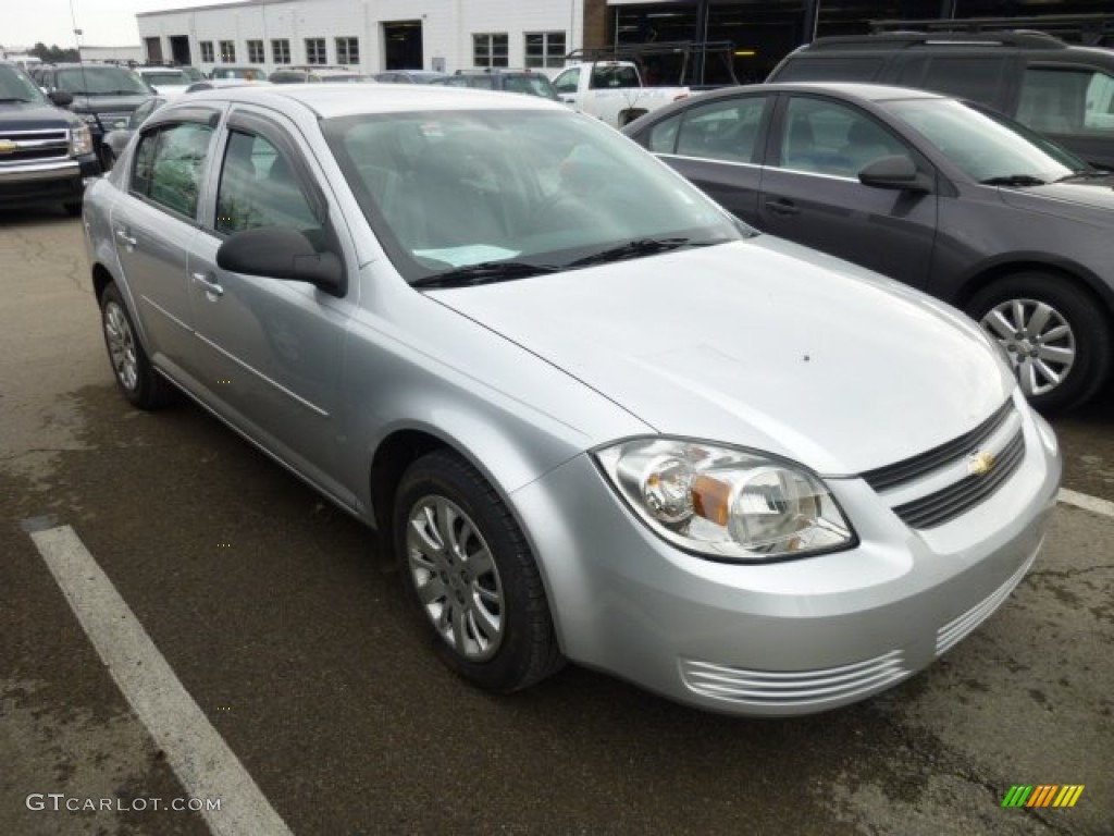 2010 Cobalt LS Sedan - Silver Ice Metallic / Gray photo #1