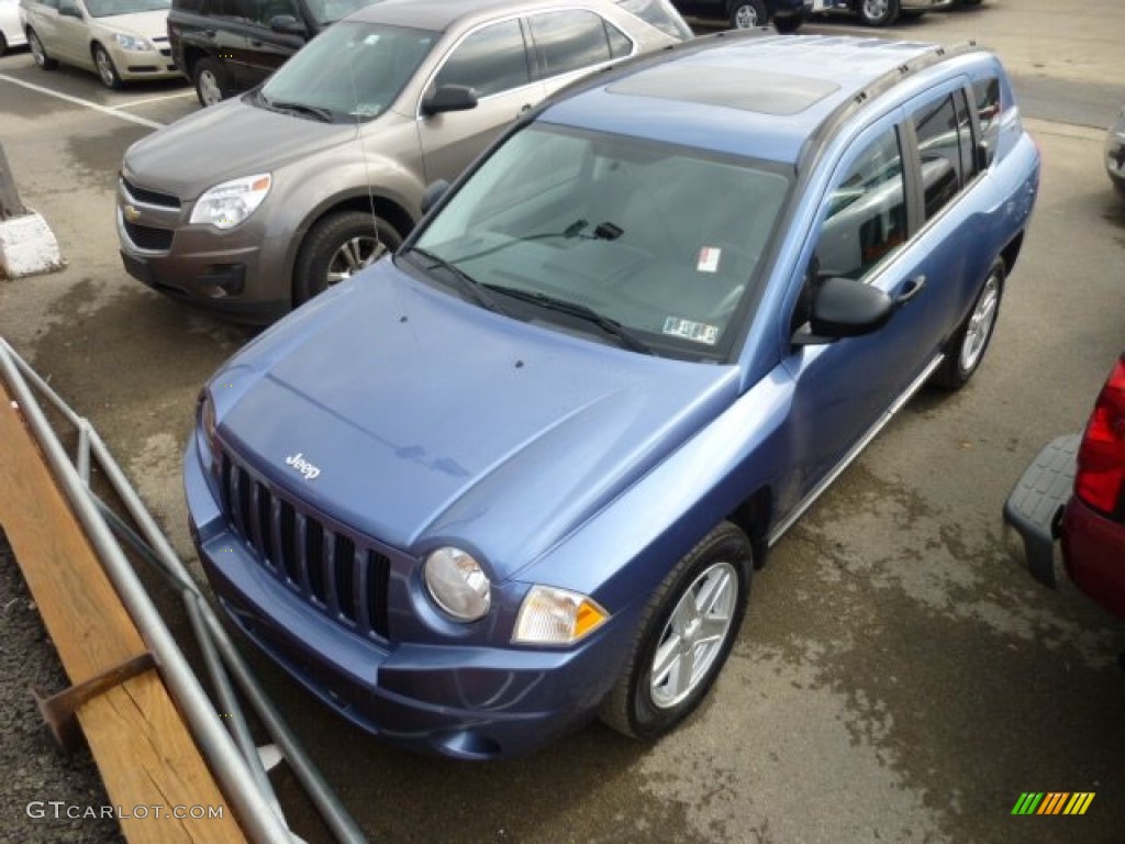 2007 Compass Sport 4x4 - Marine Blue Pearlcoat / Pastel Slate Gray photo #1