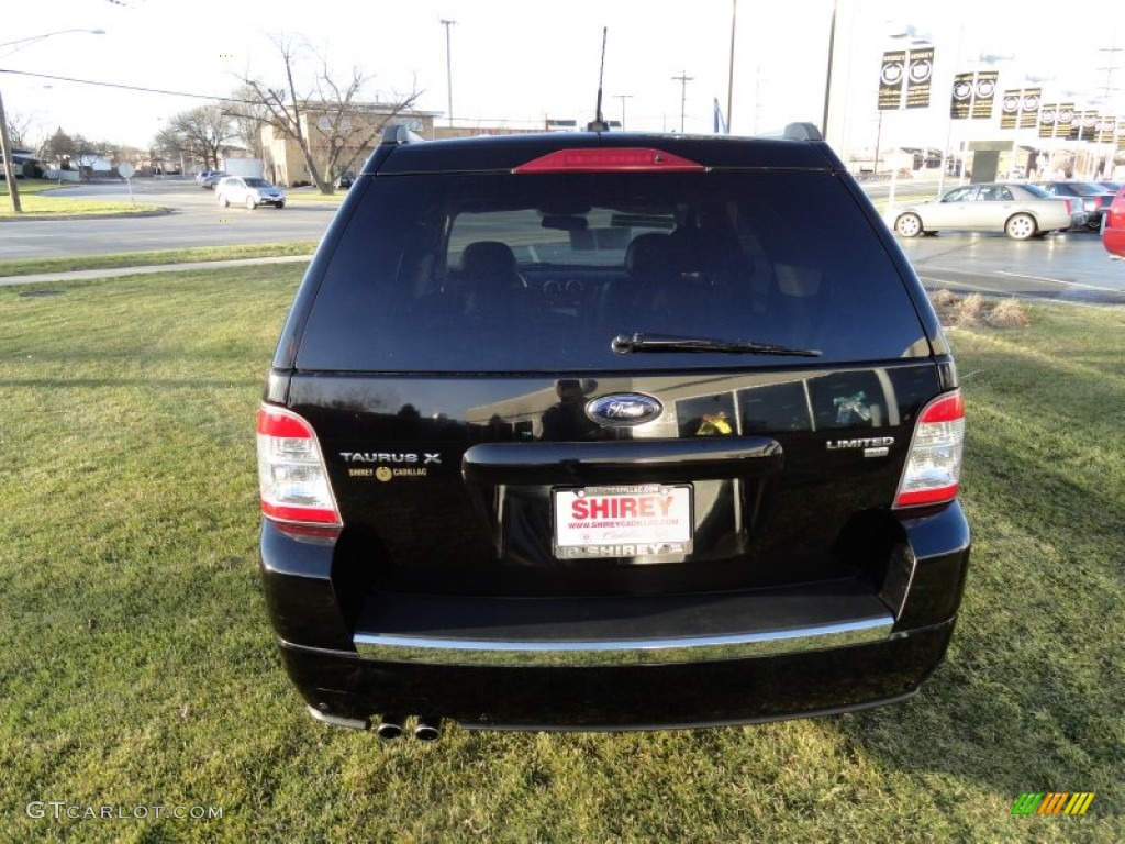 2008 Taurus X Limited AWD - Black / Charcoal Black photo #4