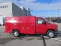Vermillion Red - E Series Cutaway E350 Commercial Utility Truck Photo No. 3