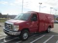 Vermillion Red - E Series Cutaway E350 Commercial Utility Truck Photo No. 8