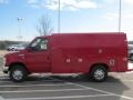 Vermillion Red - E Series Cutaway E350 Commercial Utility Truck Photo No. 9