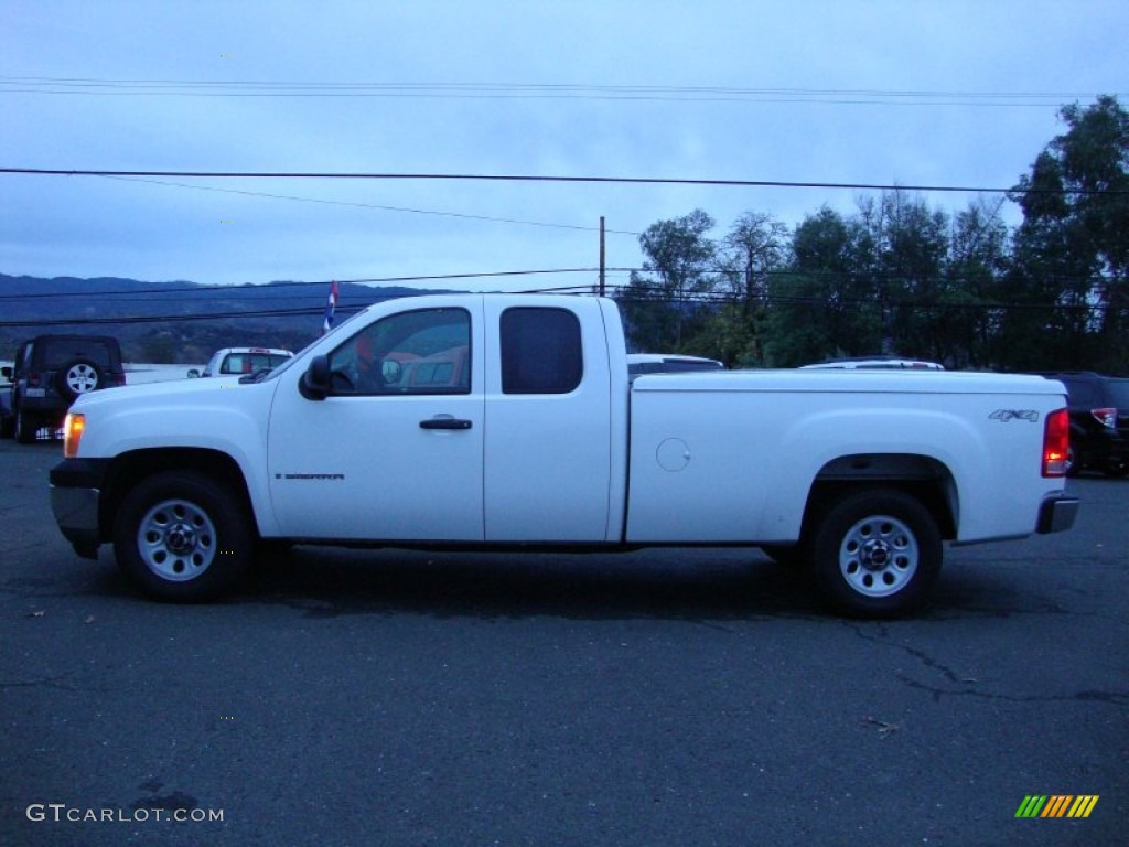 Summit White 2009 GMC Sierra 1500 Work Truck Extended Cab 4x4 Exterior Photo #74317594