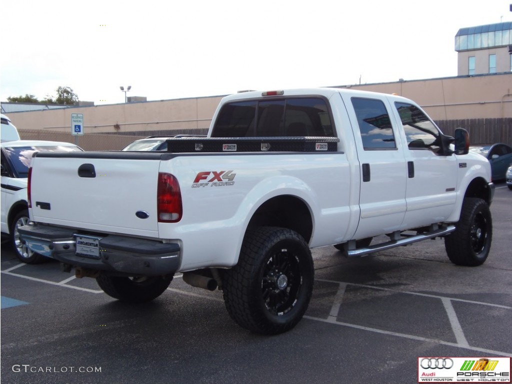 2003 F250 Super Duty Lariat Crew Cab 4x4 - Oxford White / Medium Parchment Beige photo #19