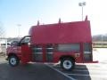2013 Vermillion Red Ford E Series Cutaway E350 Commercial Utility Truck  photo #11
