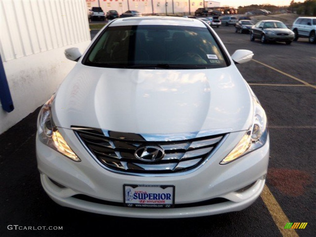 2013 Sonata Limited 2.0T - Shimmering White / Black photo #2