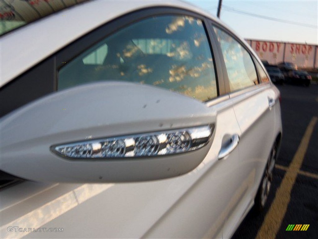 2013 Sonata Limited 2.0T - Shimmering White / Black photo #4