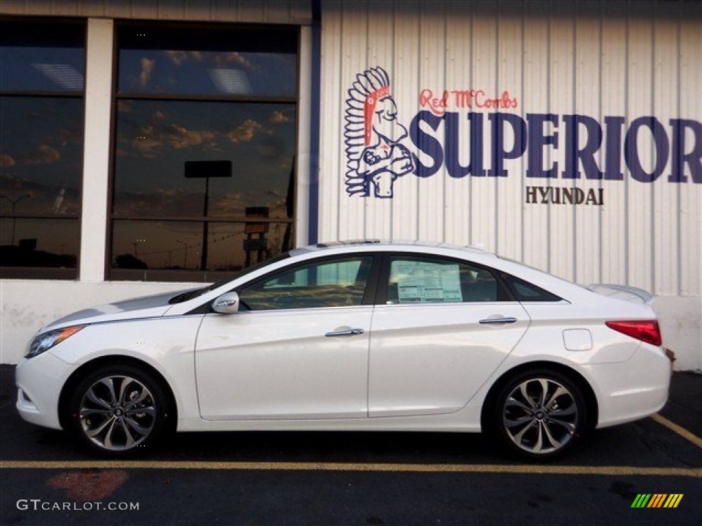 2013 Sonata Limited 2.0T - Shimmering White / Black photo #6