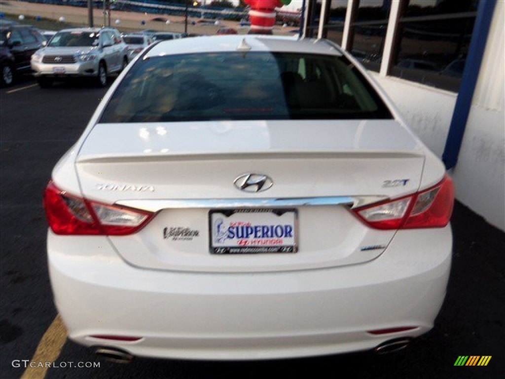 2013 Sonata Limited 2.0T - Shimmering White / Black photo #8