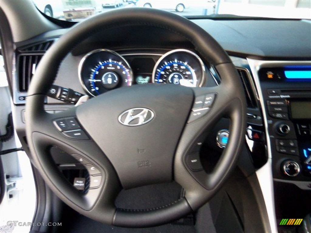 2013 Sonata Limited 2.0T - Shimmering White / Black photo #16