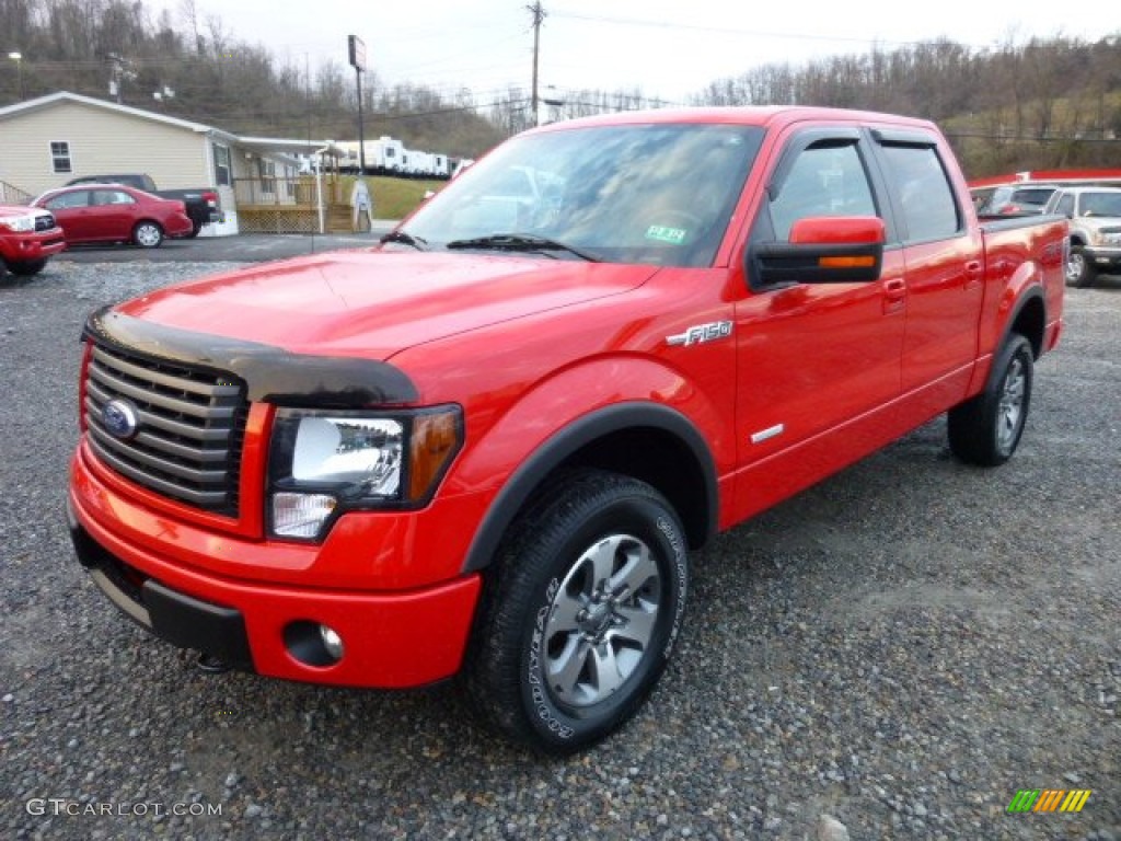 Race Red 2011 Ford F150 FX4 SuperCrew 4x4 Exterior Photo #74319718