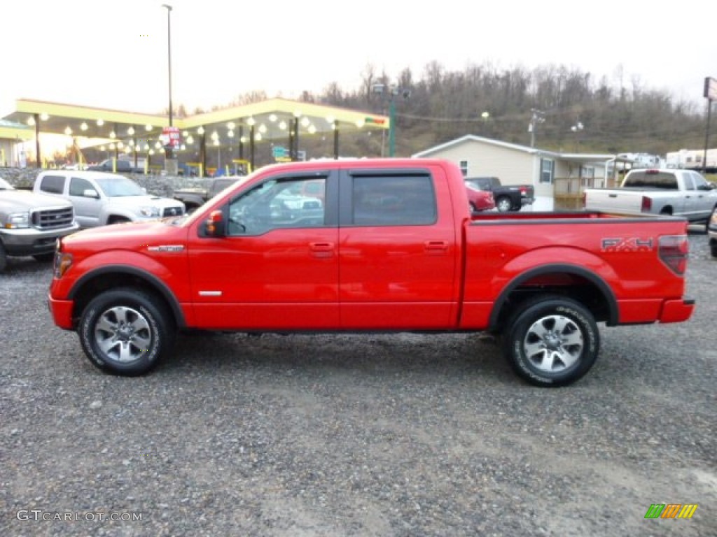 Race Red 2011 Ford F150 FX4 SuperCrew 4x4 Exterior Photo #74319740