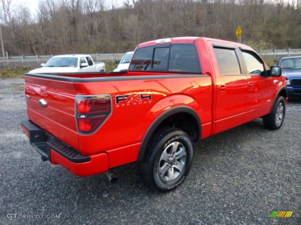 2011 F150 FX4 SuperCrew 4x4 - Race Red / Black photo #5