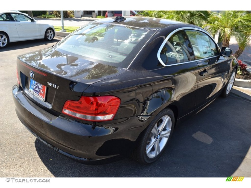 2013 1 Series 128i Coupe - Jet Black / Black photo #4