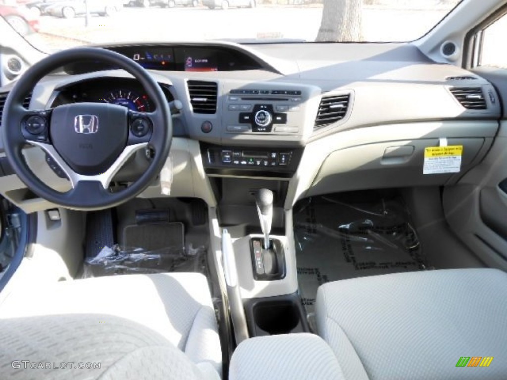 2012 Honda Civic Hybrid Sedan Gray Dashboard Photo #74320550
