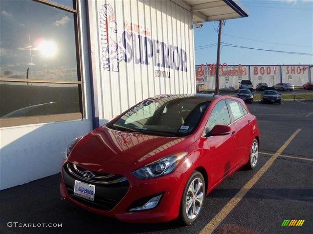 Volcanic Red Hyundai Elantra